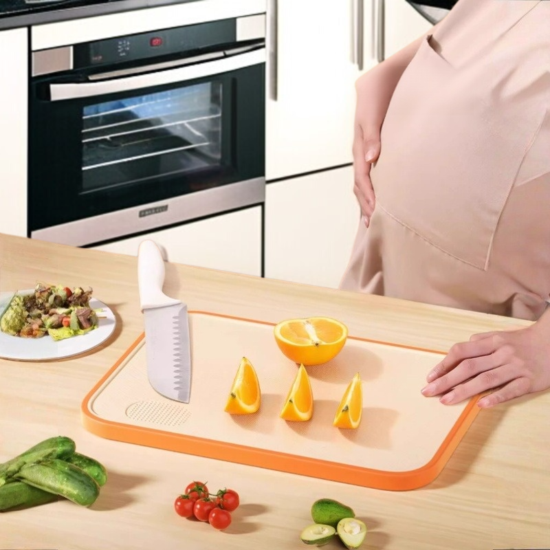 항균 곰팡이 방지 야채 도마 양면 두꺼운 갈라짐 방지 식품 등급 도마 은이온 항균 곰팡이 방지 도마