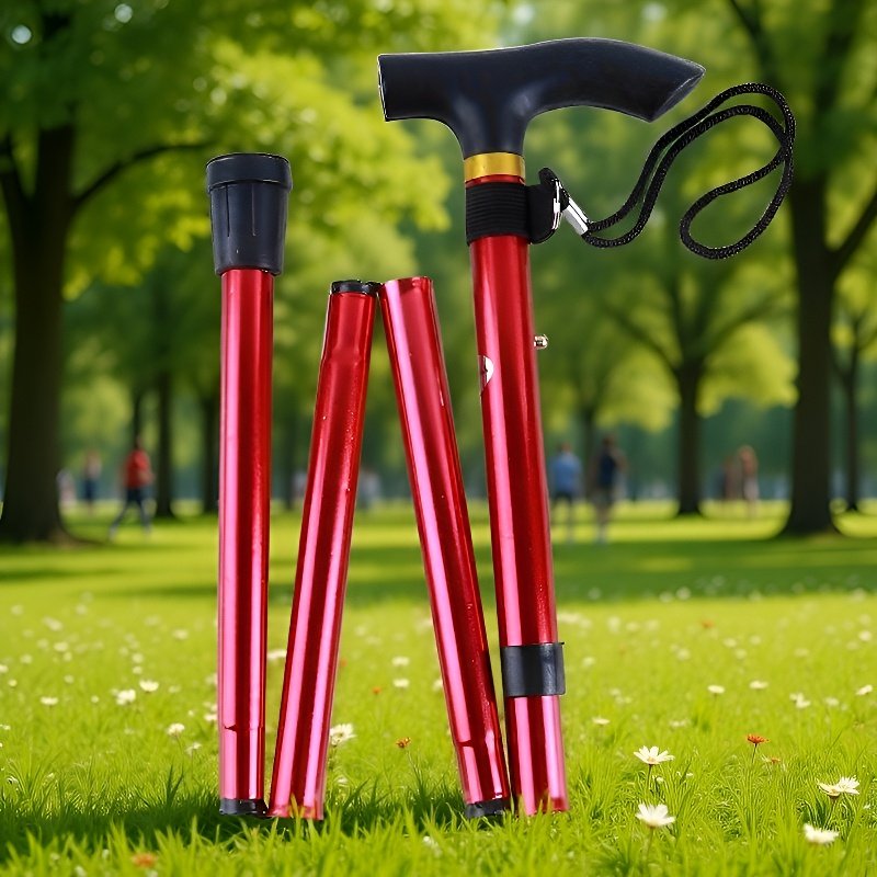 Aluminiowe teleskopowe składane kije trekkingowe w 6 kolorach