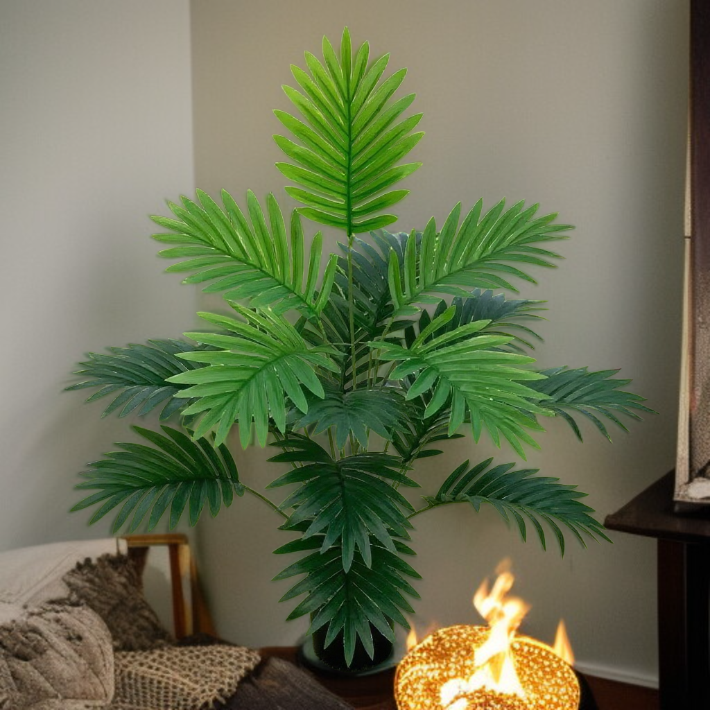 시뮬레이션 녹색 식물 화분 거실 장식 가짜 나무 아레카 야자 가구