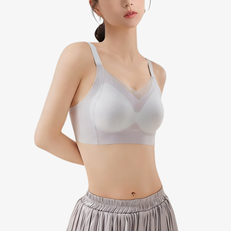 夏用涼感素材の超薄型ブラジャー