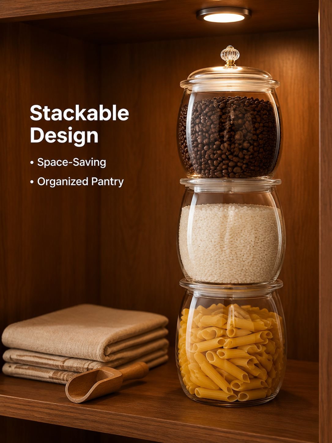 High Transparency Food-Grade PET Cereal Storage Jar