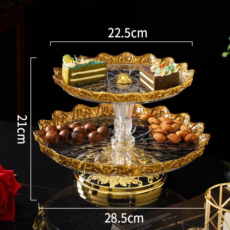 Luxury Gold-painted Dessert Plate for Afternoon Tea