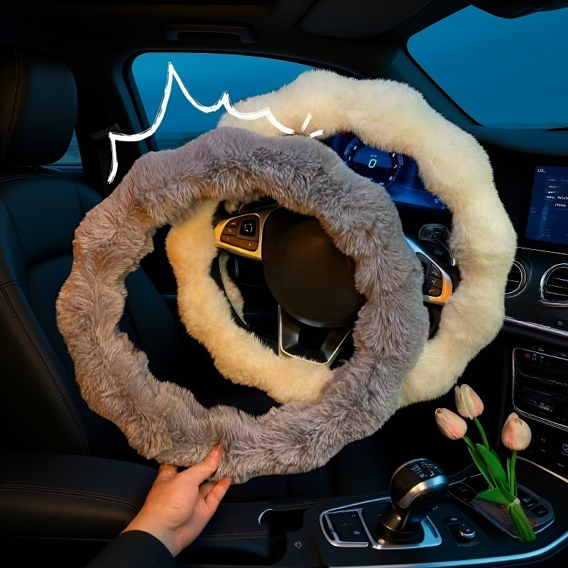 Bubble velvet steering wheel cover