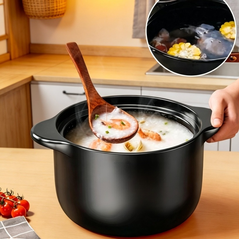 Odporny na wysoką temperaturę garnek gliniany do wypalania na sucho