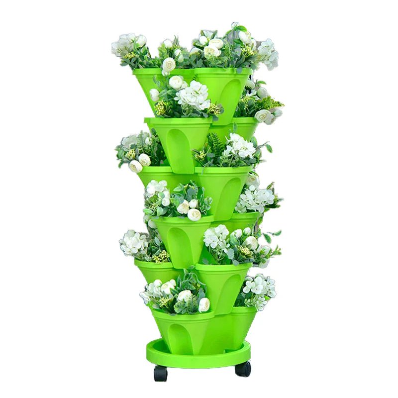 バーチカルいちご鉢