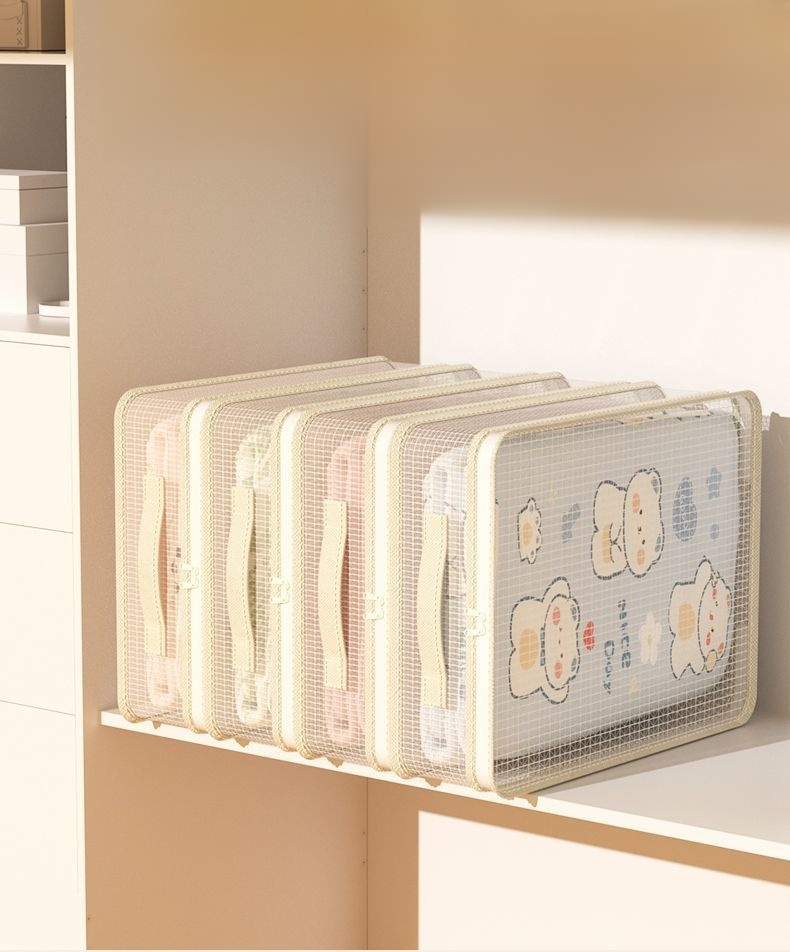 옷장 정리에 적합한 면 소재 의류 정리 가방