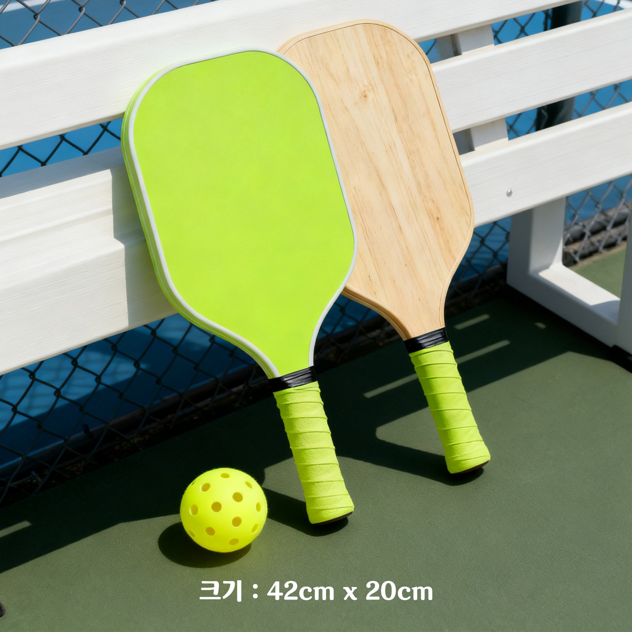경기 중 사용되는 전문가용 피클볼 라켓