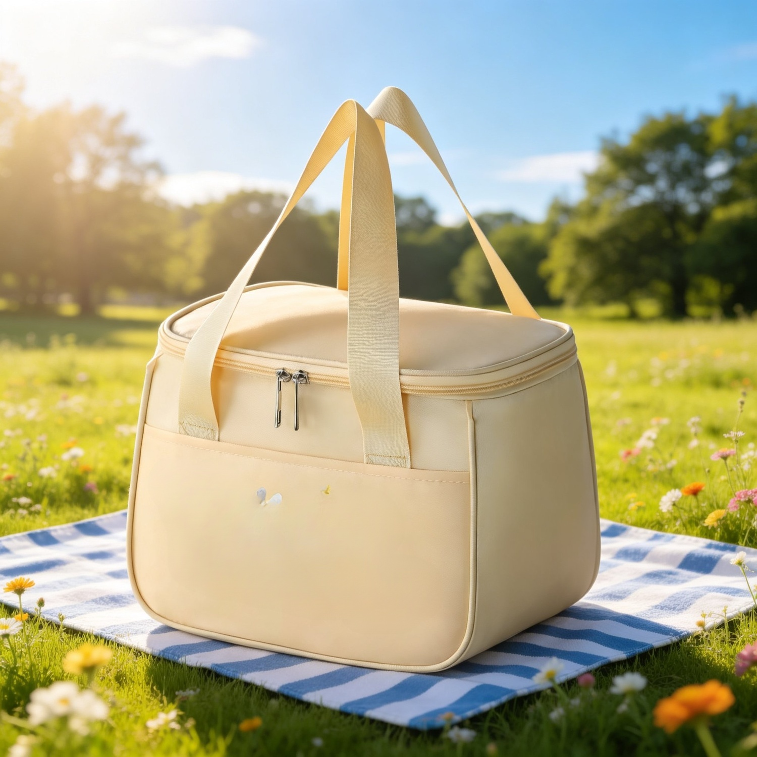 Large capacity insulated lunch bag