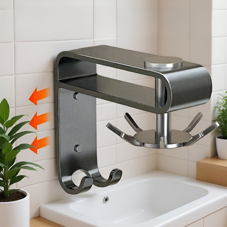 드릴링이 필요 없는 주방 벽걸이 다기능 후크