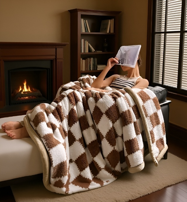 고품질 이중 두꺼운 기모 담요