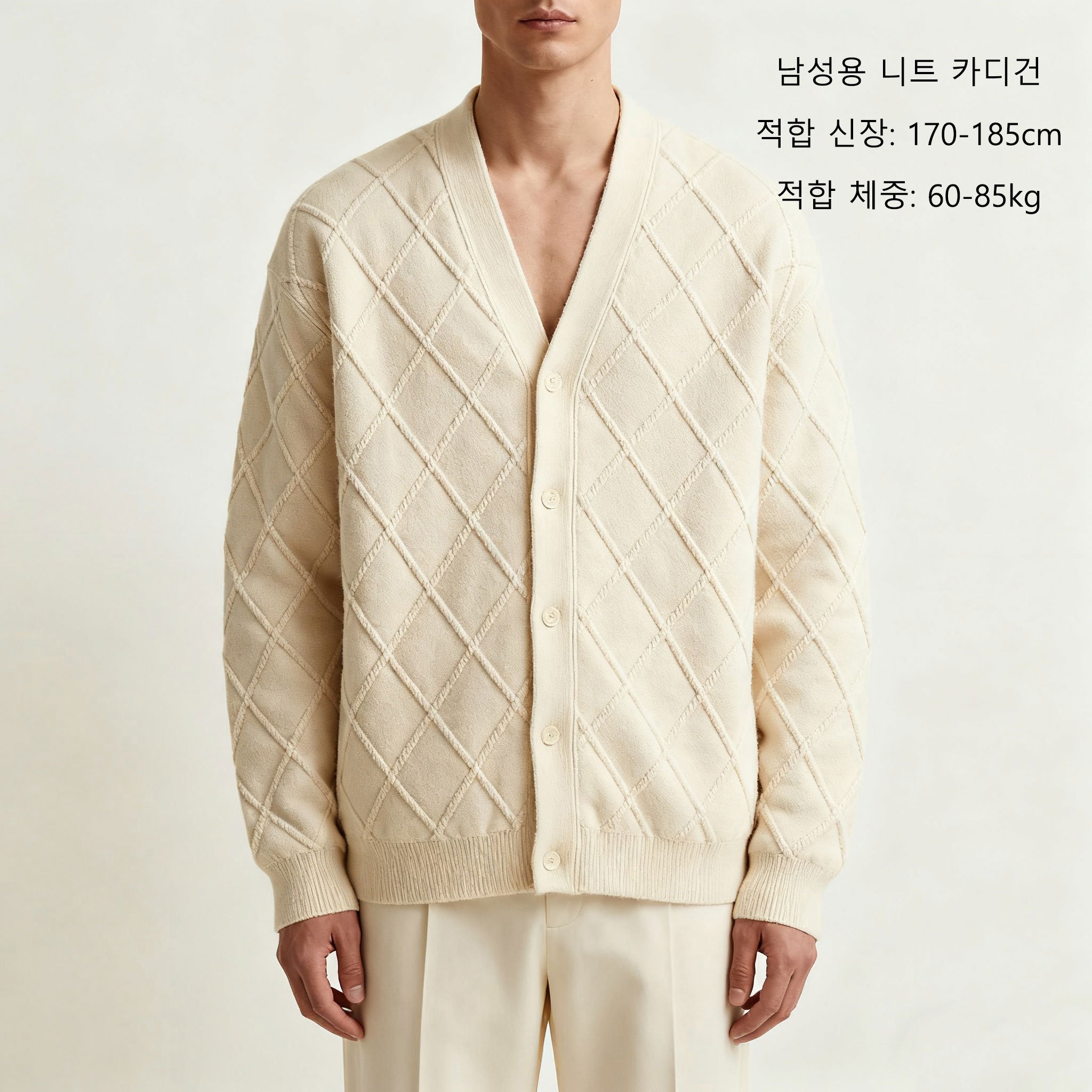 다양한 컬러의 남성용 니트 카디건 모음