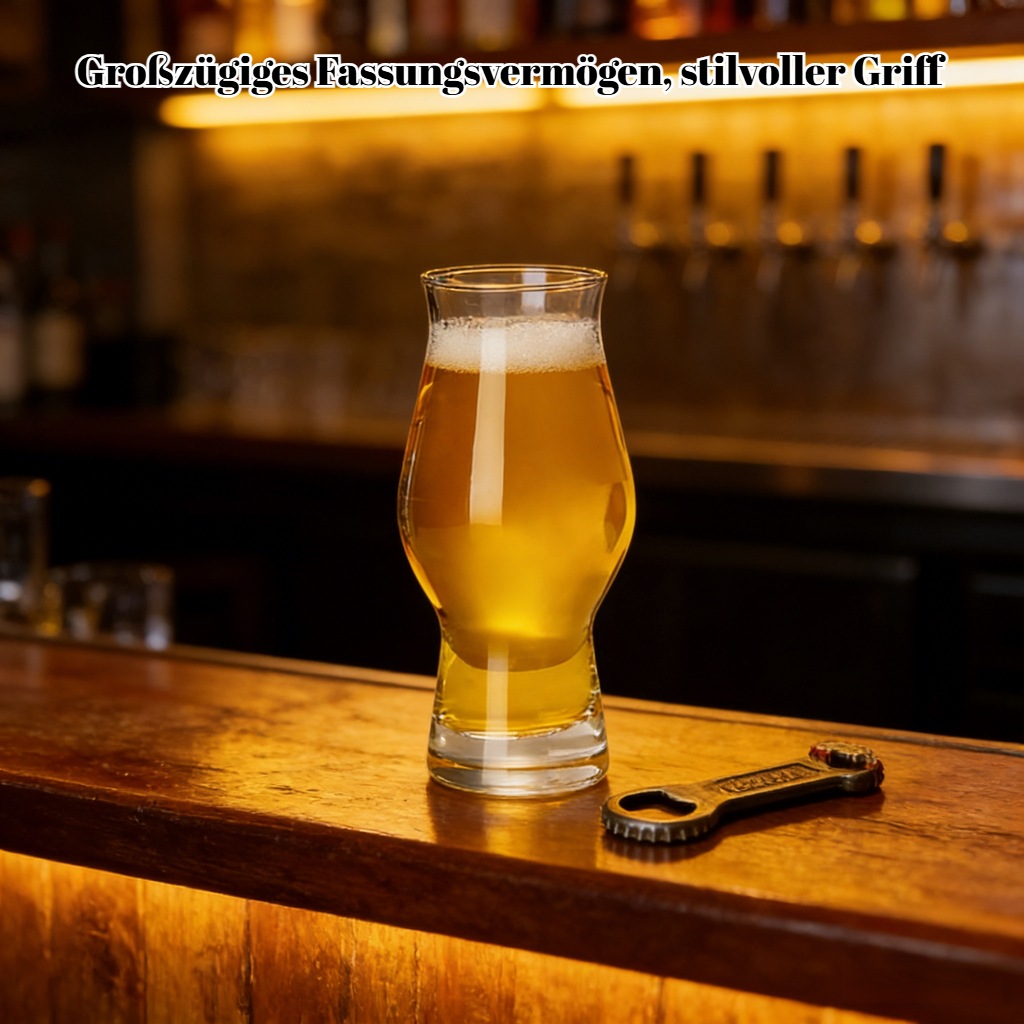 Großes Bierglas mit Stiel für Craft-Bier