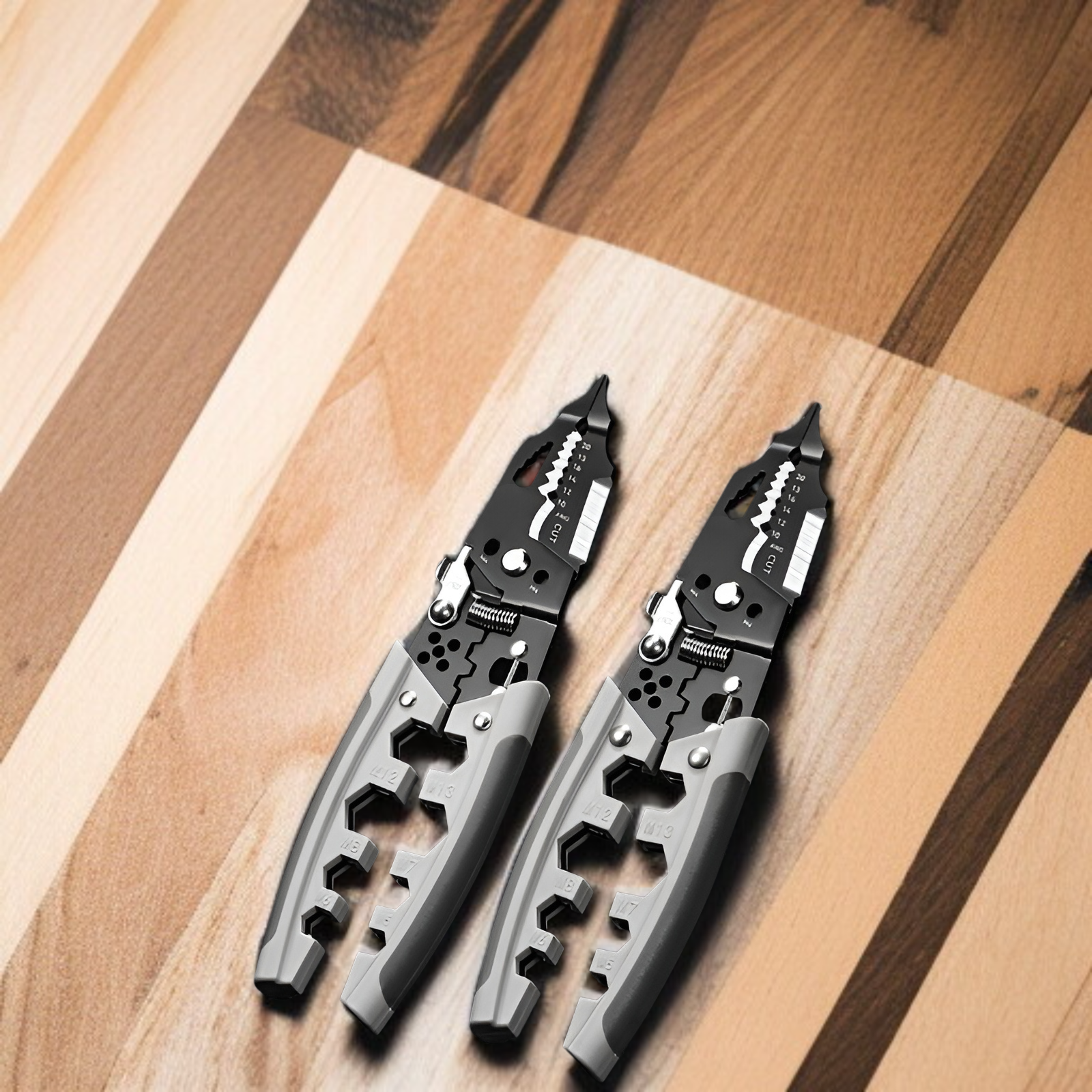 ワイヤーストリッピングペンチ、電気技師用特殊多機能ペンチ、配線ペンチ、ワイヤーストリッピングペンチ、ワイヤーの圧着、ワイヤーの巻き取り、ワイヤーの切断、分割