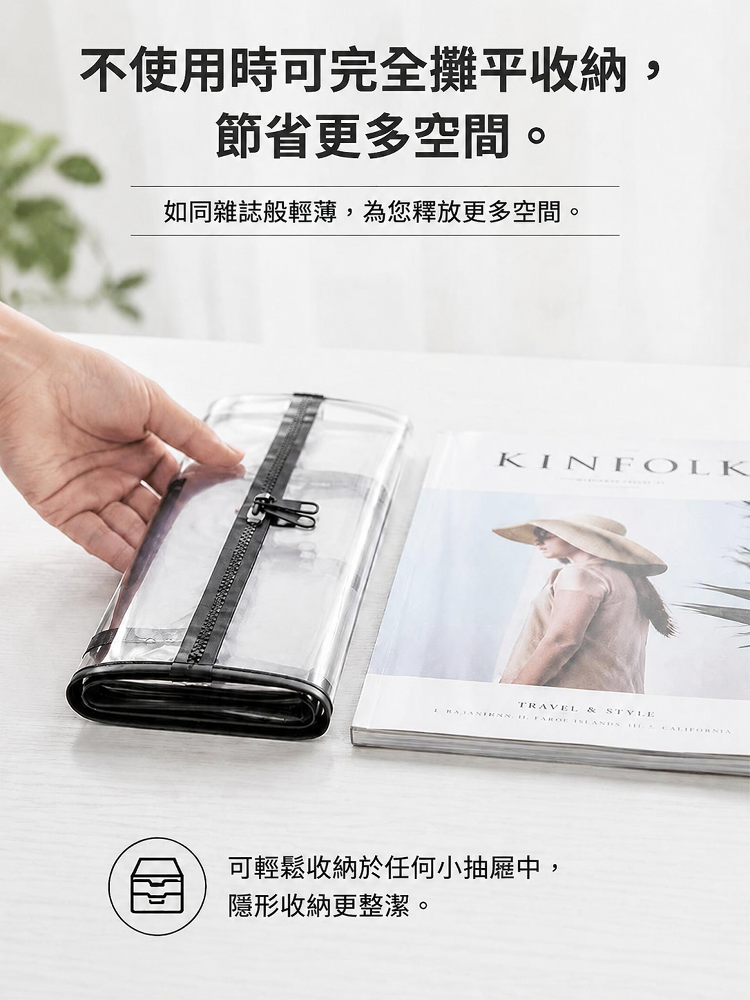 透明大容量防水防潮衣物收納袋