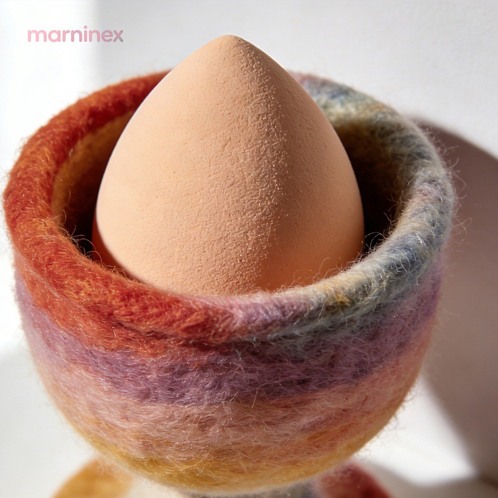 Bonita bandeja para huevos de fieltro estilo japonés (3 piezas)