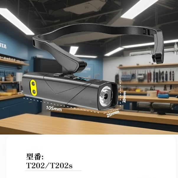 軽量型ヘッドバンド照明ライト 超長時間稼働 センサー付きヘッドランプ