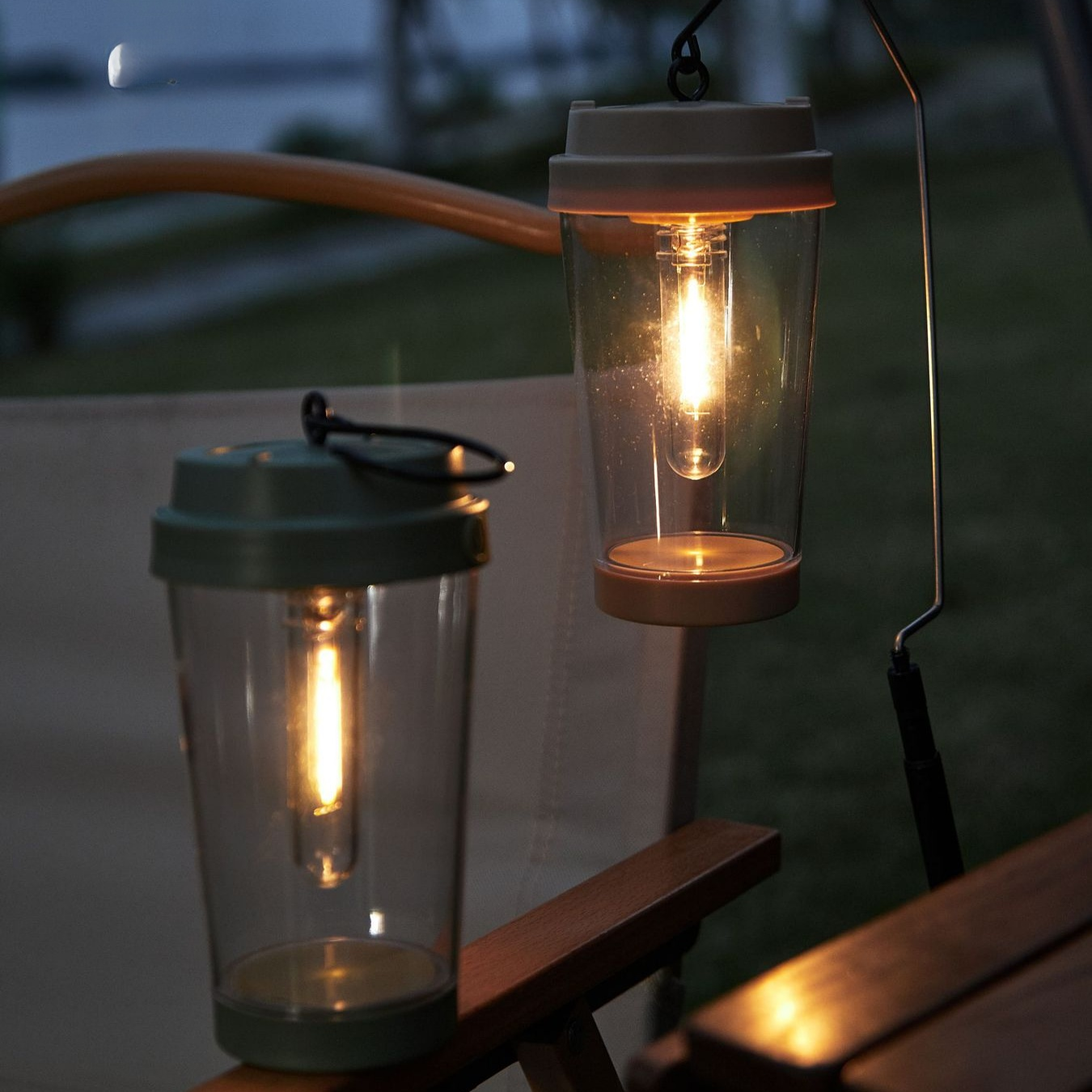復古風格LED露營燈，防水戶外夜燈，裝飾臥室氛圍燈