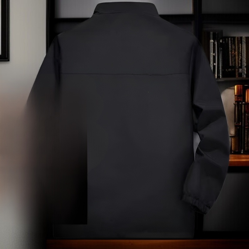 メンズ薄手ウィンドブレーカー 春秋用 ルーズフィット 防水・防汚 チャイナジャケット