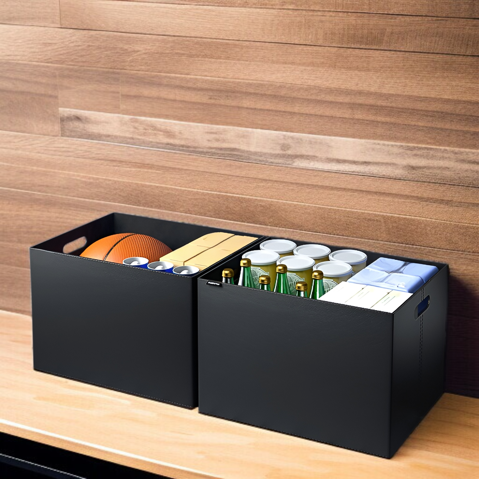 大容量車収納ボックスをSUVトランクに設置した様子