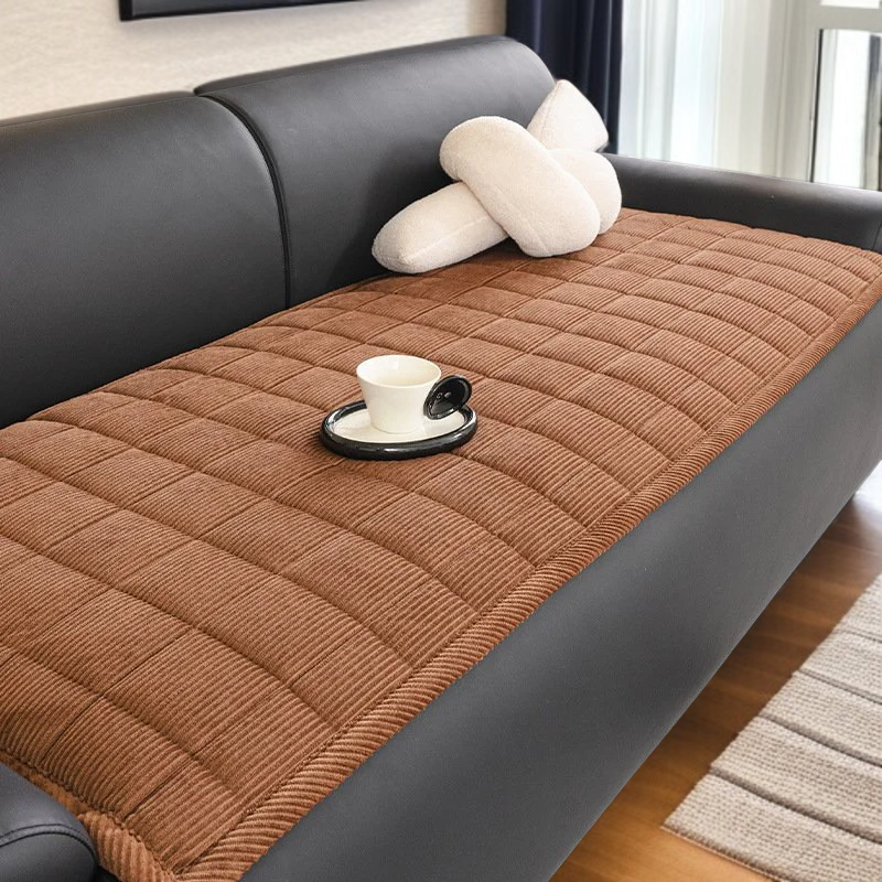 지중해 스타일 두꺼운 소파 쿠션 두꺼운 코듀로이 세탁기 플러스 쿠션 미끄럼 방지 방석 미끄럼 방지 쿠션 두꺼운 소파 쿠션