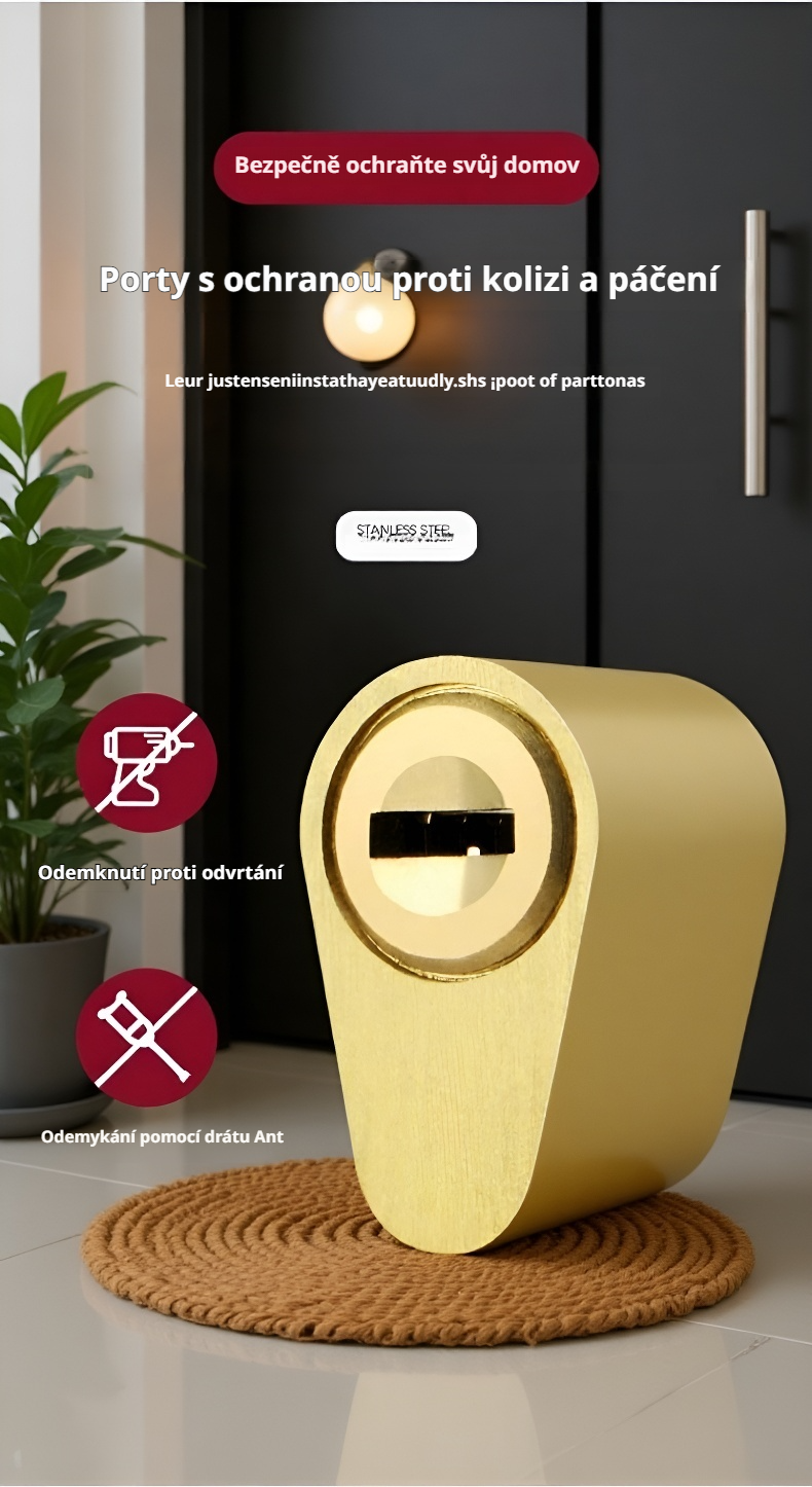 Elektrický slaboproudý cylindrický zámek na požární dveře – detail produktu