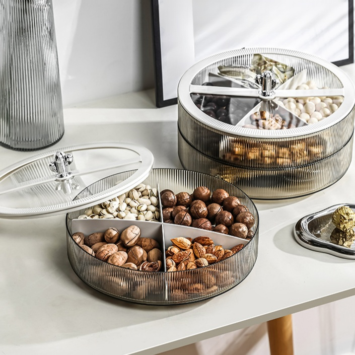 고급 플라스틱 밀폐 견과류 스낵 보관함 