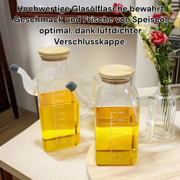 Ölflasche aus Glas