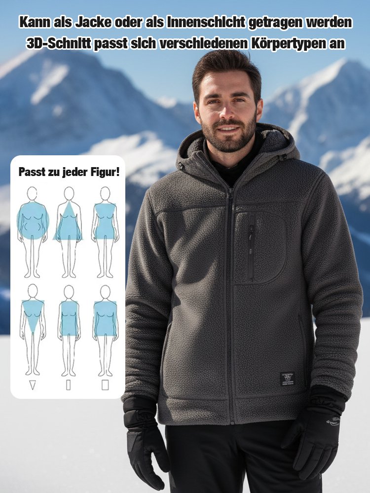 【Kanada-Auswahl】Nicht voluminös, warmhaltend, dickes Fleece.