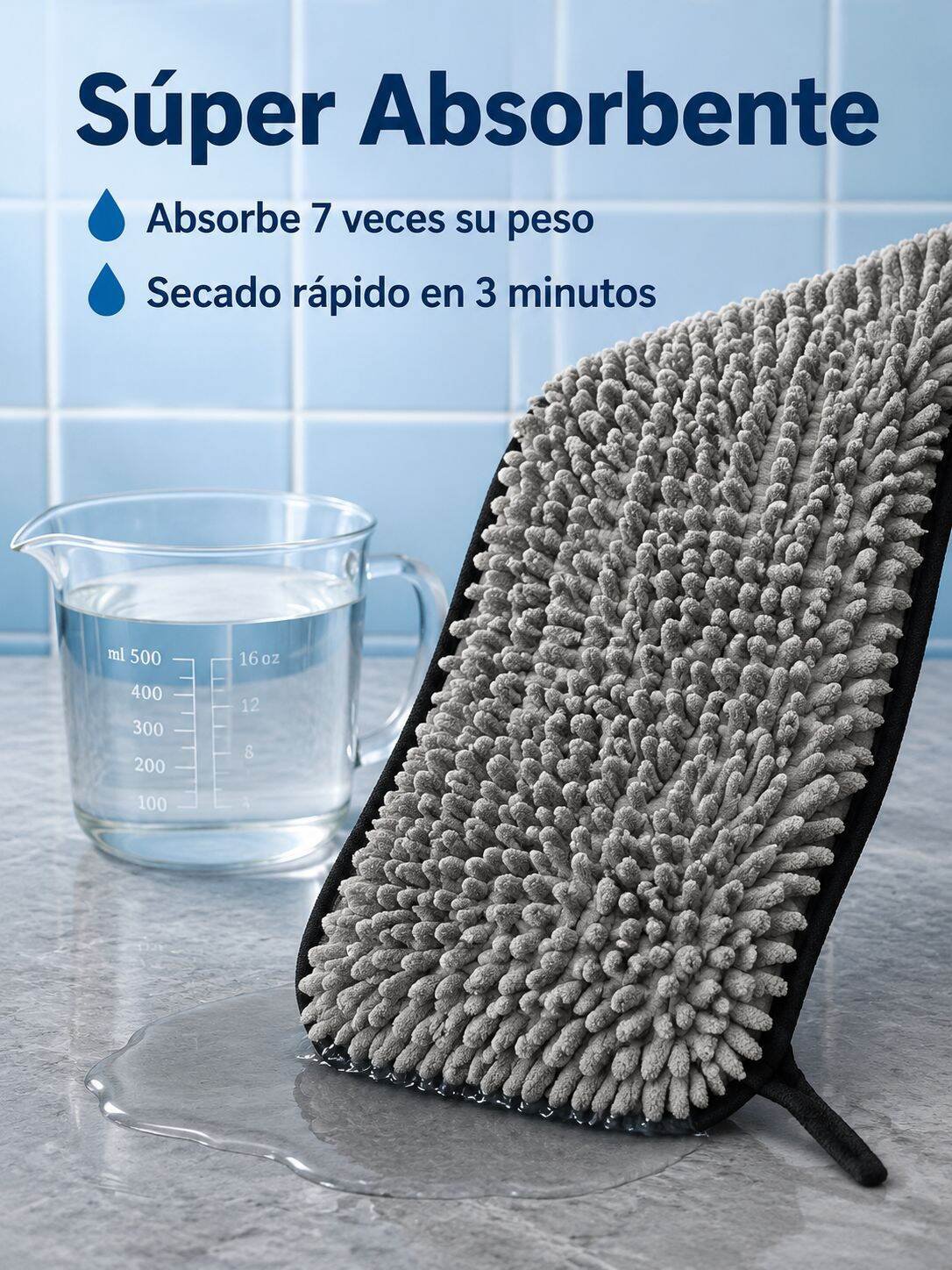 Toalla de baño para mascotas de secado rápido