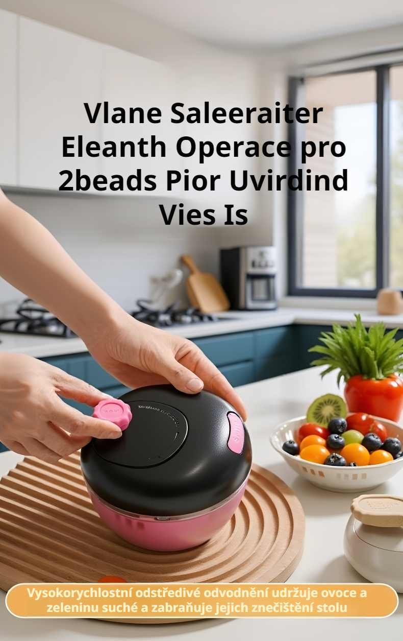 Ukázka použití odkapávače na zeleninu v domácnosti