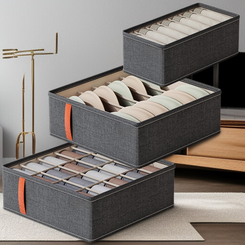  Caja organizadora de cajones para ropa interior 3 en 1