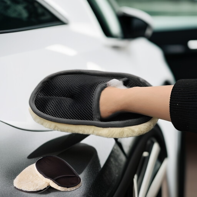 자동차 융털 세차장갑 양털 융털 도톰한 세차장갑 융털 도톰한 세차용품 차량용 세차 양털장갑 미용용품