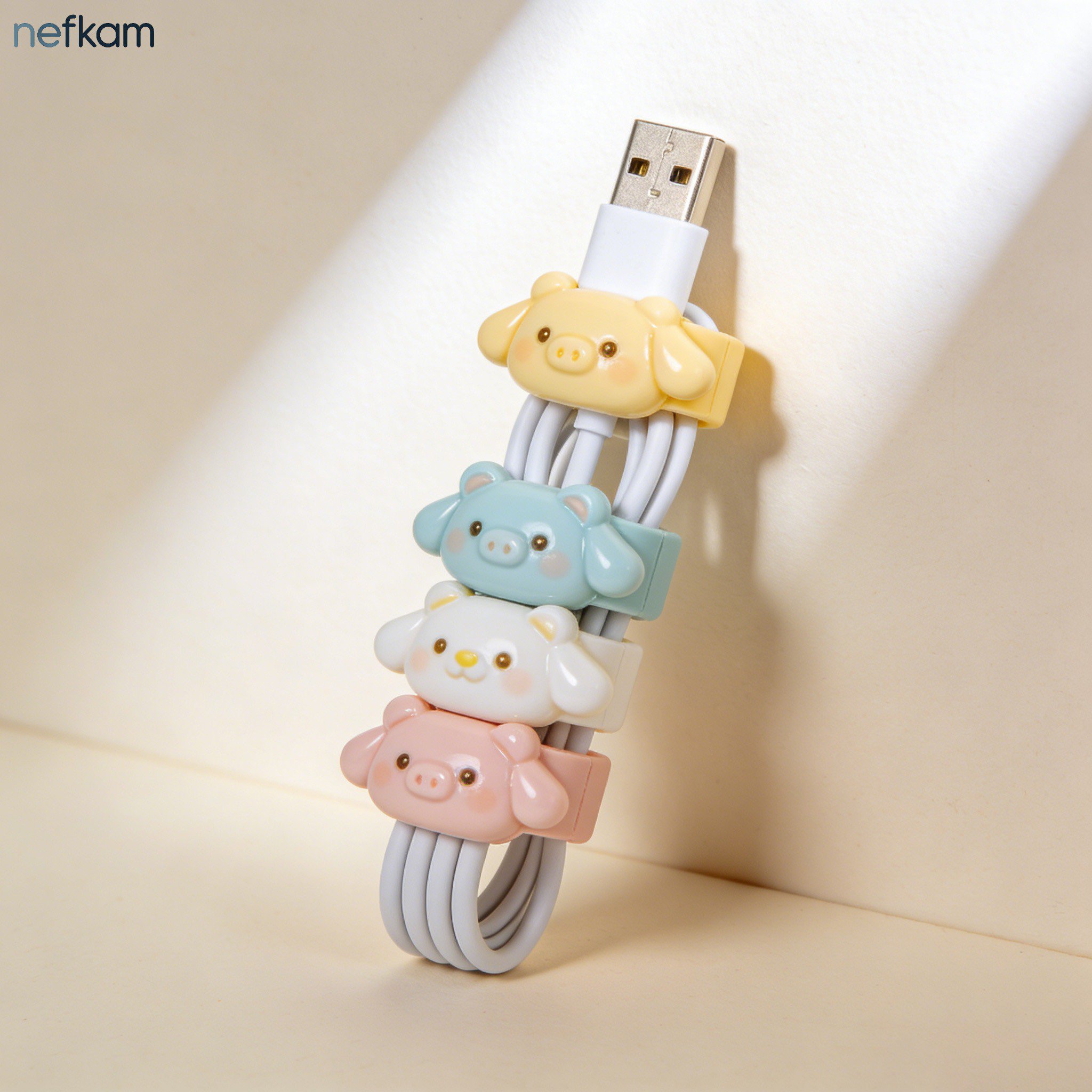 Cartoon Data Cable Organizer (Pack of 4)