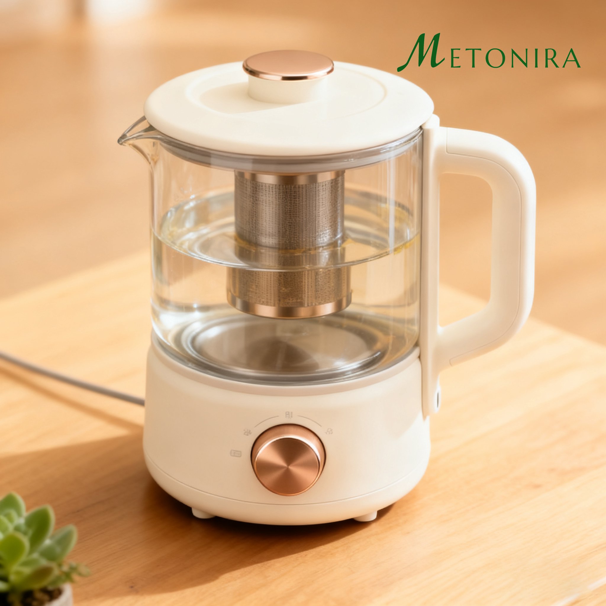 세련된 디자인의 찻주전자