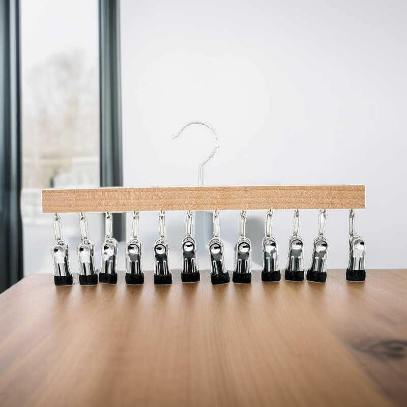 12구 집게 옷걸이 