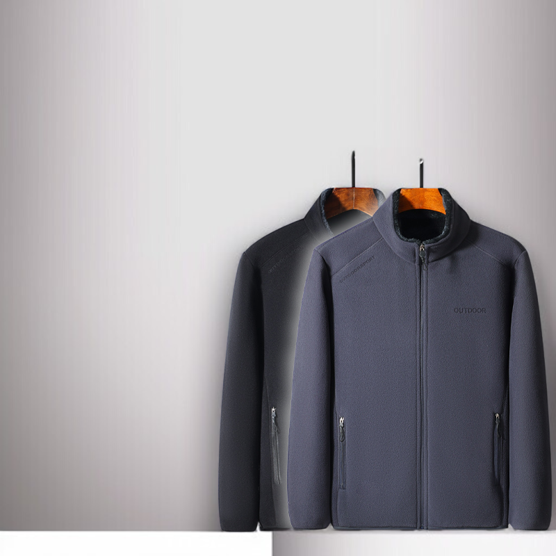 남자 중년 아빠 아웃도어 캐주얼 상의 루즈핏 차이나 기모 도톰 기모 상의 양면 축열 겨울 아웃도어 캐주얼 맨투맨