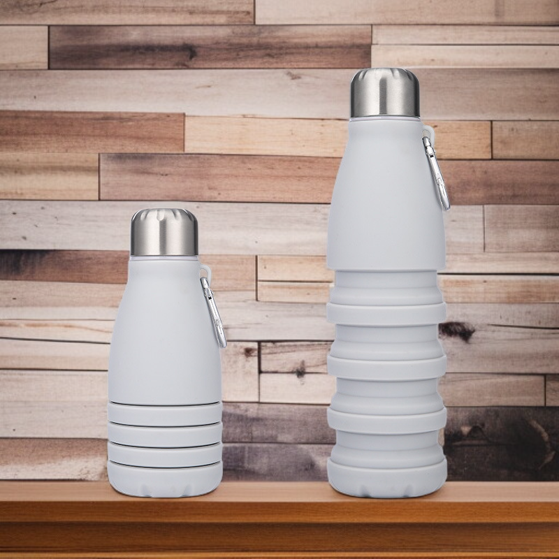 안전한 소재의 실리콘 접이식 물병