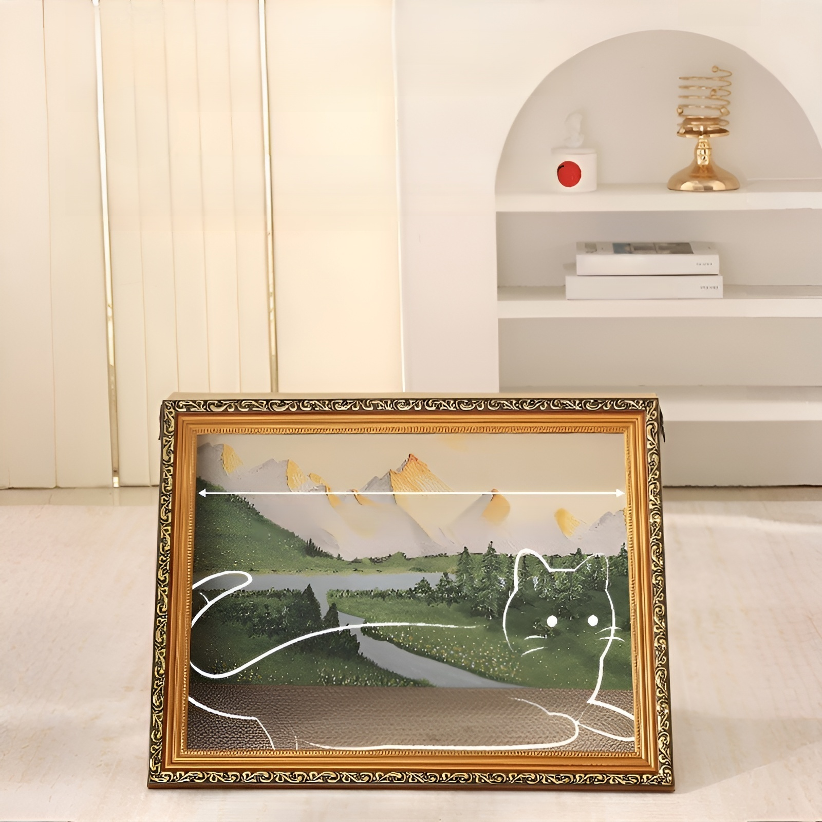 四季通用油畫相框貓窩