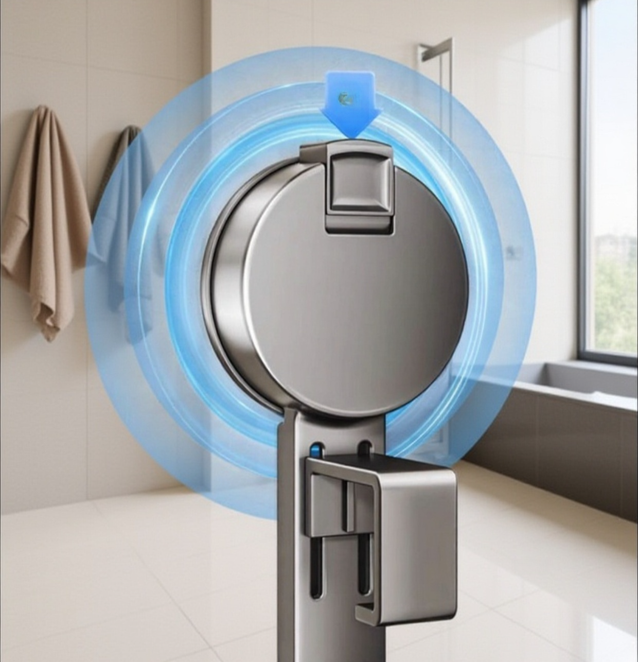 간편 설치 가능한 욕실 흡착식 선반