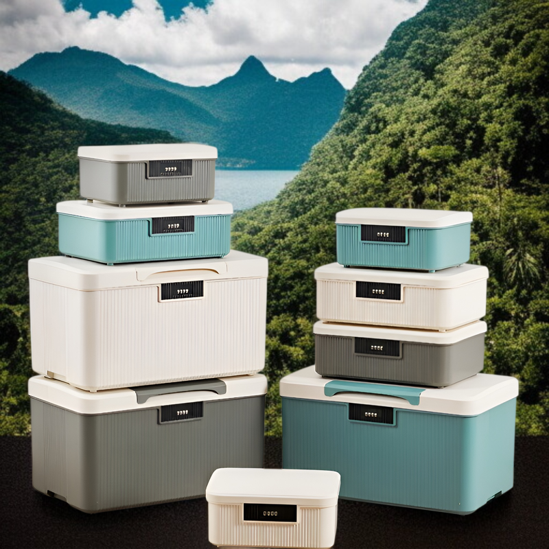 비밀번호 특대형 차량용 수납함 네일 대용량 수납함 자물쇠 대용량 비밀번호 수납함