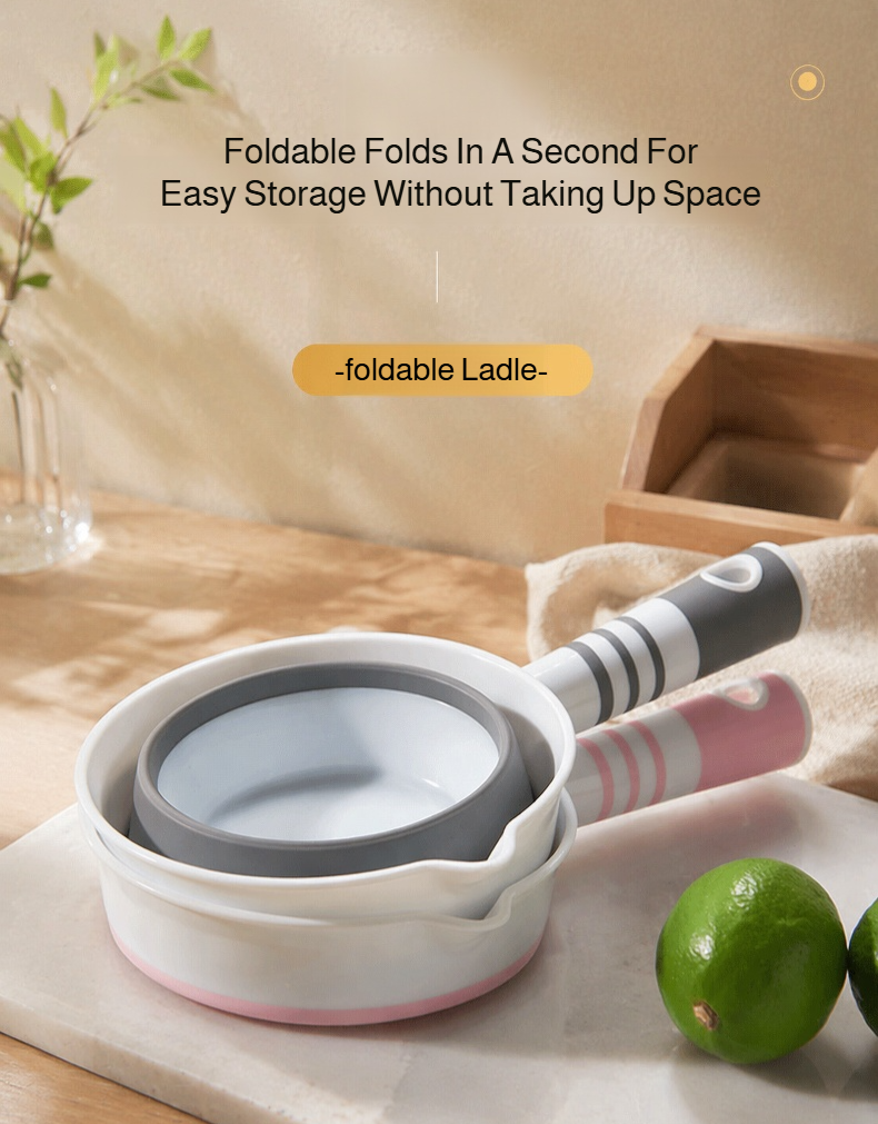 Space-saving hanging silicone ladle design