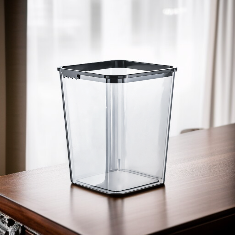 투명 아크릴 사각 대용량 휴지통