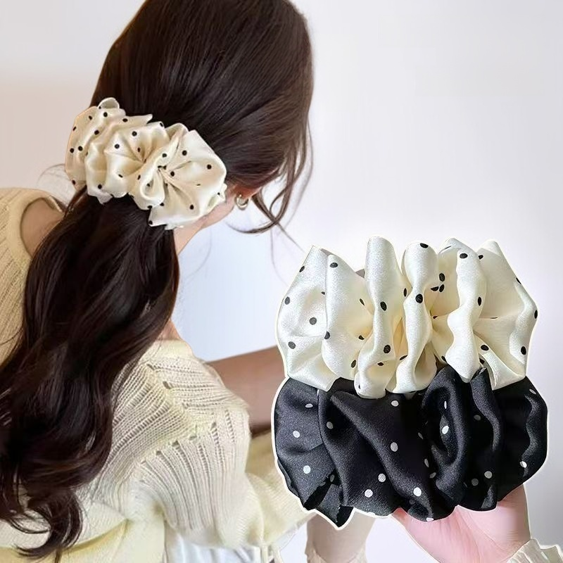 Pinza para el pelo de mujer con diseño floral de lunares