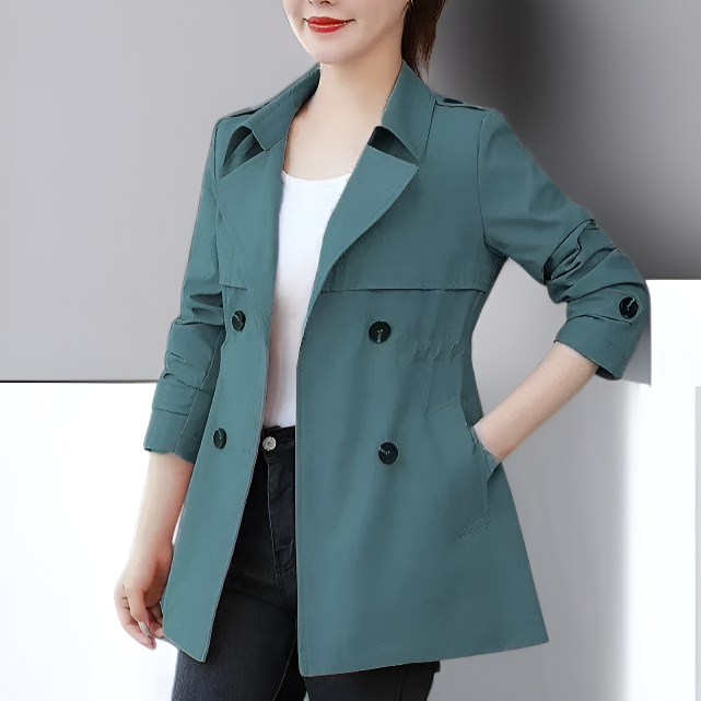 짧은 재킷 트렌치코트