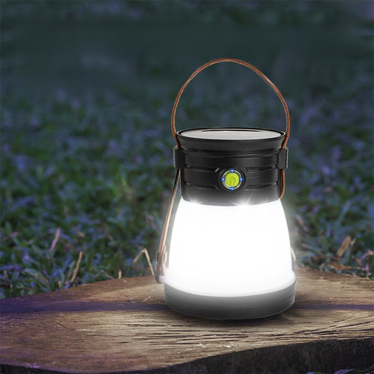 Solar camping portable searchlight