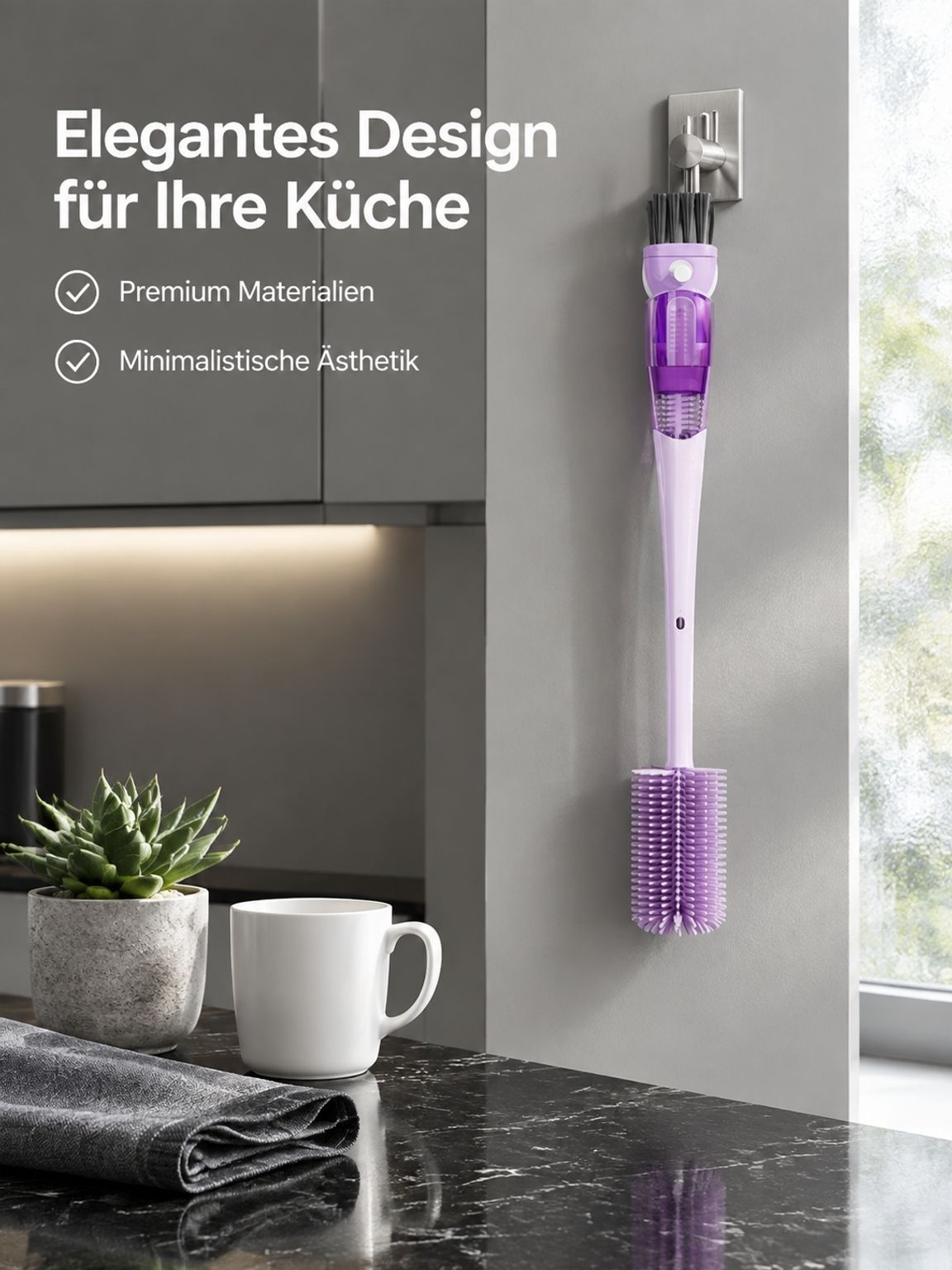 5-in-1 Multifunktions-Becherbürste für glänzend saubere Becher