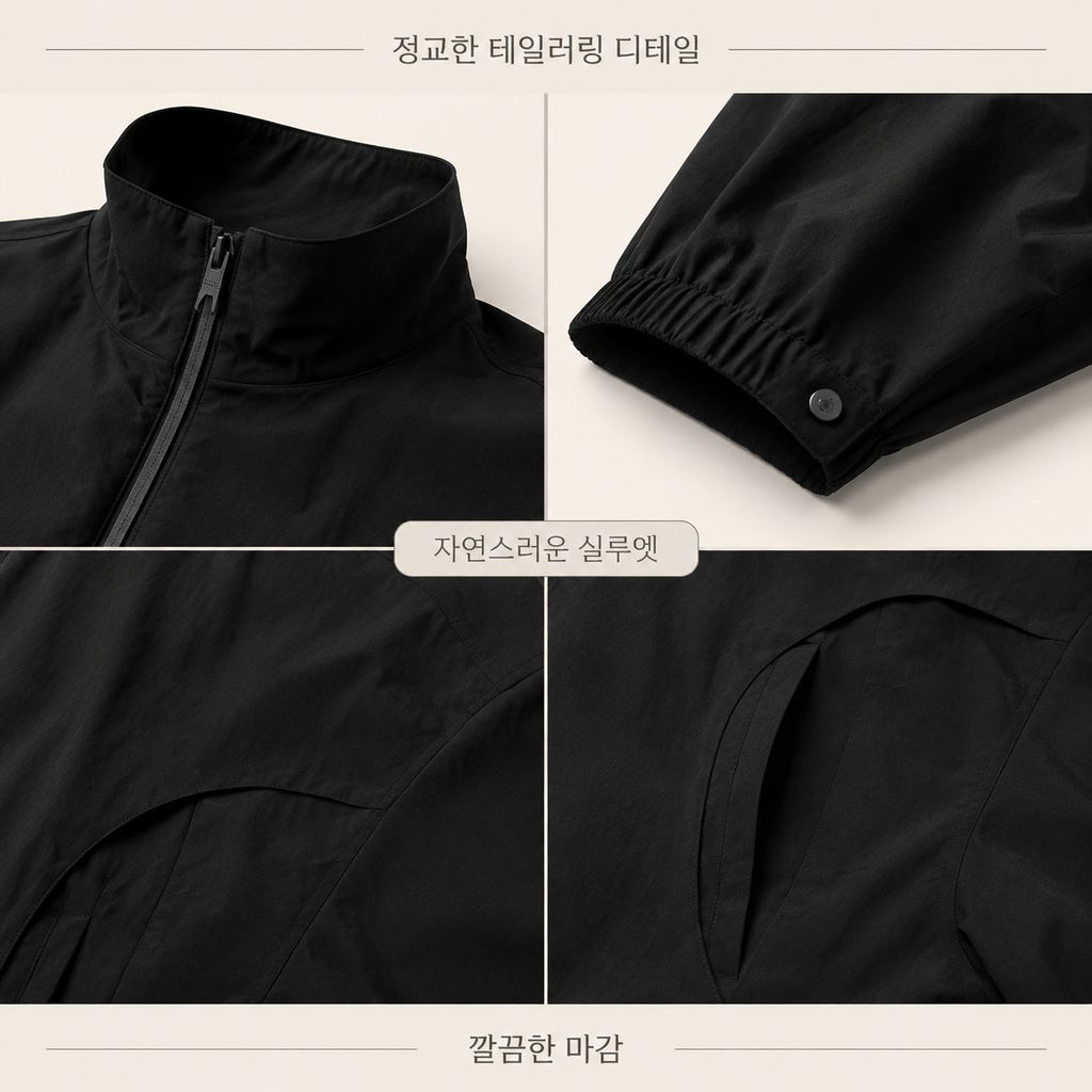 남성 스탠드넥 캐주얼 재킷