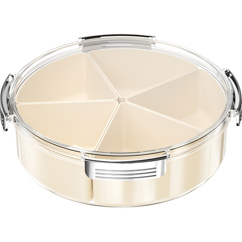 New lidded, compartmentalized fruit plate