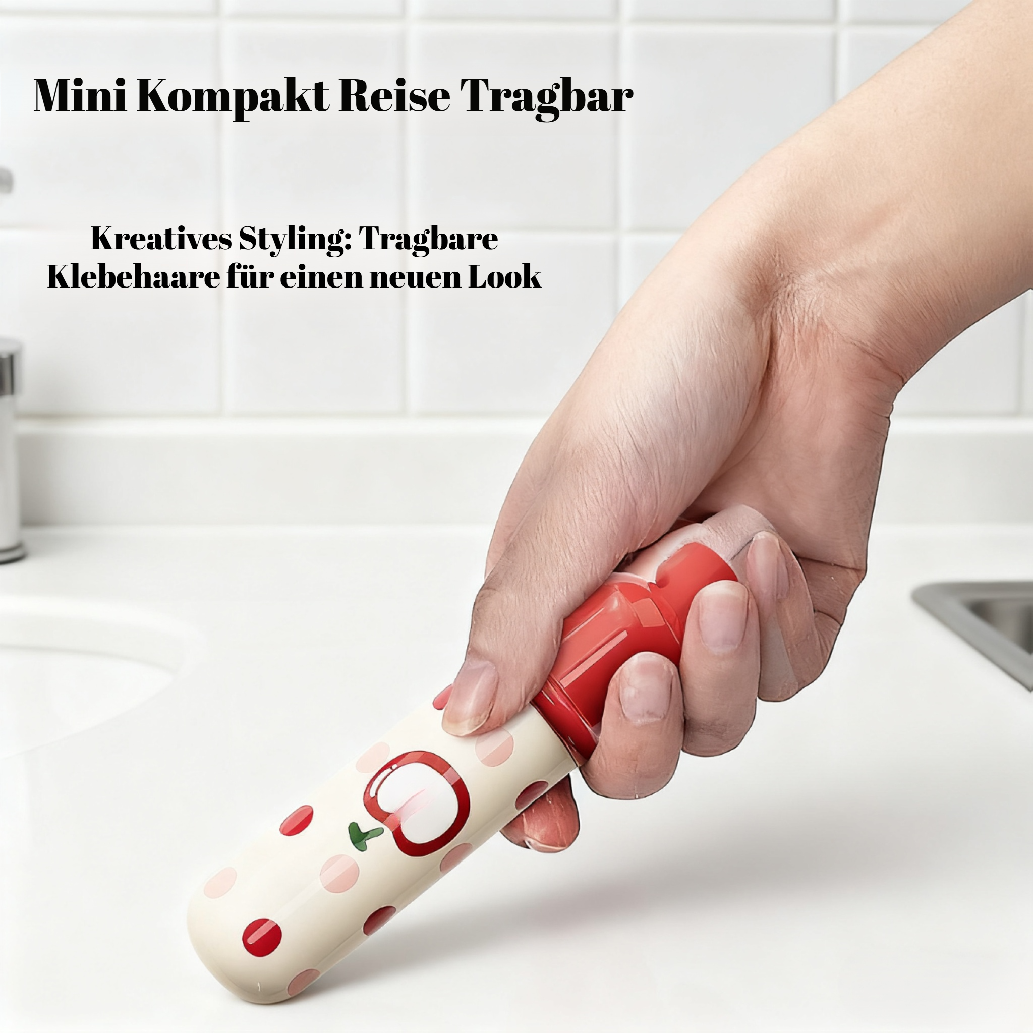 Süßer Haustier-Fusselroller mit Ersatzrollen für Tierhaare