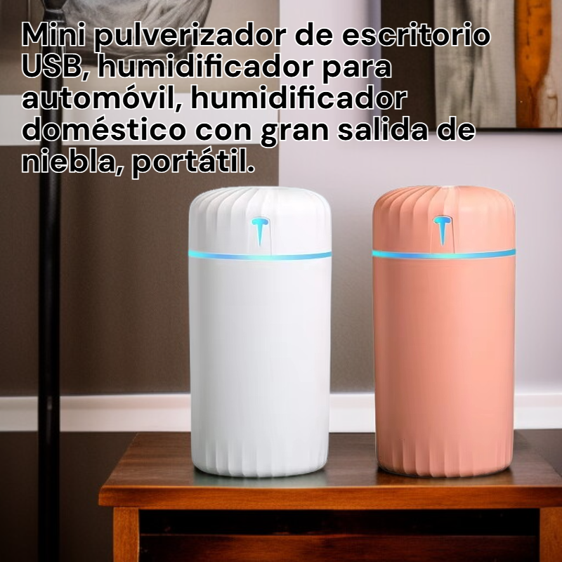 Humidificador portátil USB de gran niebla para uso doméstico y automóvil